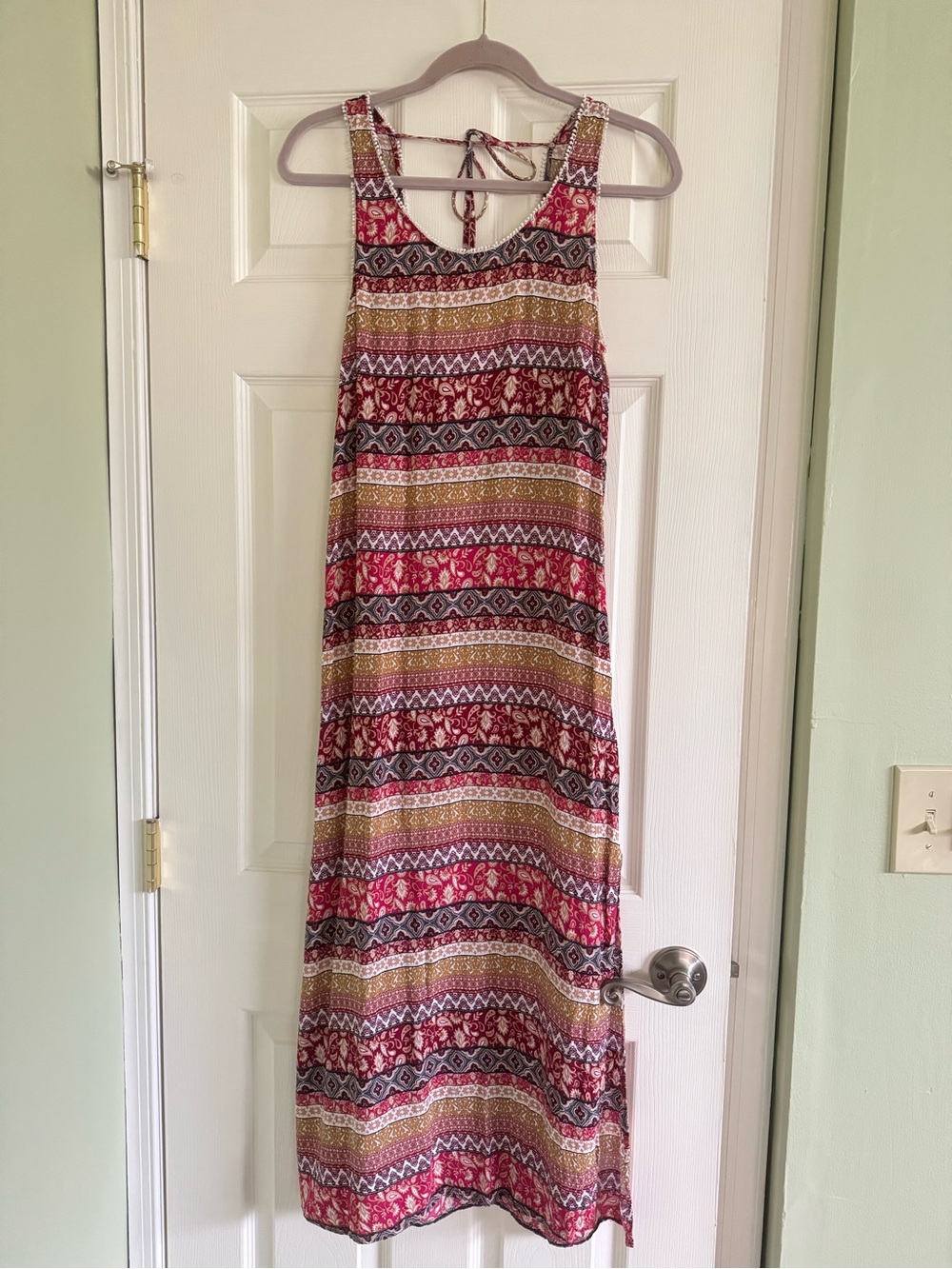 Forever 21 rayon boho maxi dress - M